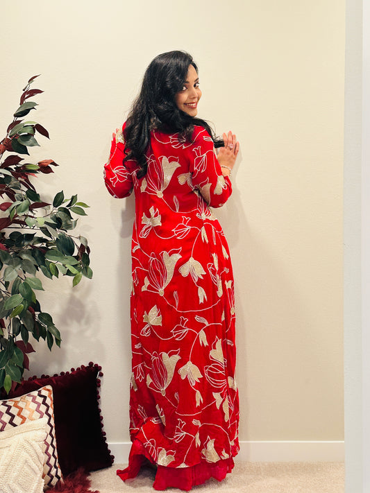 Red Indo Western Cape Set